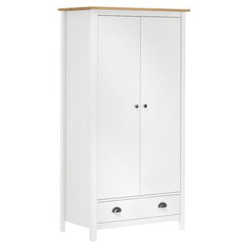Vidaxl Garderobna omara z 2 vrati Hill Range 89x50x170 cm borovina