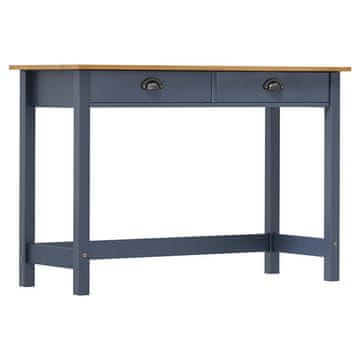 Vidaxl Konzolna mizica Hill Range z 2 predaloma 110x45x74 cm borovina