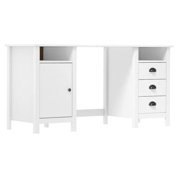Vidaxl Pisalna miza Hill 150x50x74 cm trdna borovina
