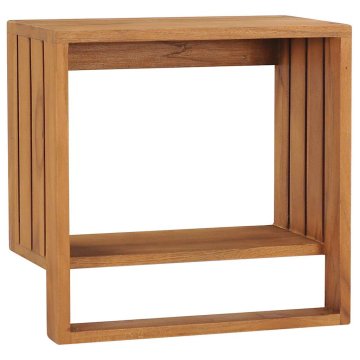 Vidaxl Stensko stojalo za brisače 35x20x35 cm trdna tikovina