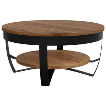 Vidaxl Klubska mizica 65x65x32 cm trden akacijev les
