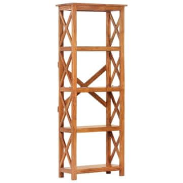 Vidaxl Knjižna polica 60x30x160 cm trden akacijev les medena