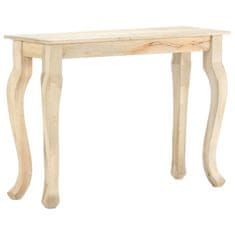 Vidaxl Konzolna mizica 110x35x77 cm masivni mangov les