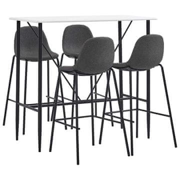 Vidaxl Barska garnitura 5-delna blago
