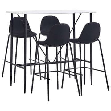 Vidaxl Barska garnitura 5-delna blago