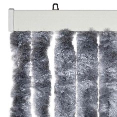Vidaxl Zavesa proti mrčesu iz šenilje 56x185 cm srebrna