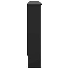 Vidaxl Pokrov za radiator črn 172x19x81,5 cm mediapan