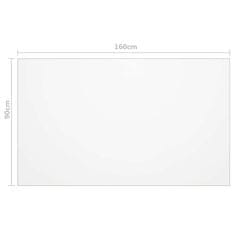 Vidaxl Zaščita za mizo prozorna 160x90 cm 1,6 mm PVC