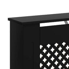 Vidaxl Pokrov za radiator črn 112x19x81,5 cm mediapan