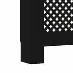 Vidaxl Pokrov za radiator črn 112x19x81,5 cm mediapan