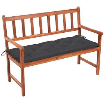 Vidaxl Vrtna klop z blazino 120 cm trden akacijev les