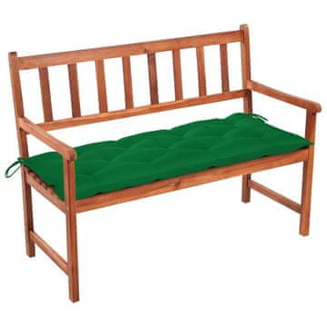 Vidaxl Vrtna klop z blazino 120 cm trden akacijev les