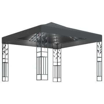 Vidaxl Paviljon z LED lučkami 3x3 m