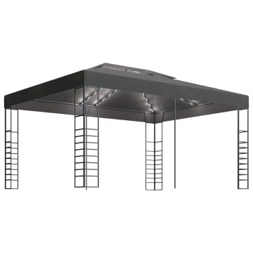 Vidaxl Paviljon z LED lučkami