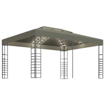 Vidaxl Paviljon z LED lučkami