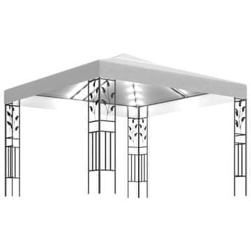 Vidaxl Paviljon z LED lučkami 3x3 m