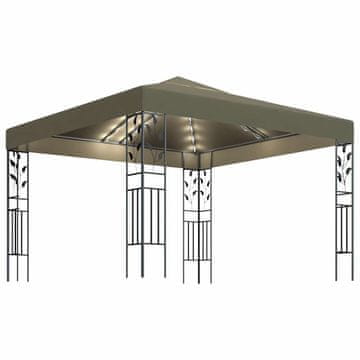 Vidaxl Paviljon z LED lučkami 3x3 m
