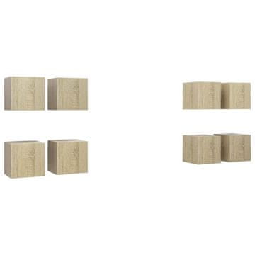 Vidaxl Stenske TV omarice 8 kosove 30,5x30x30 cm