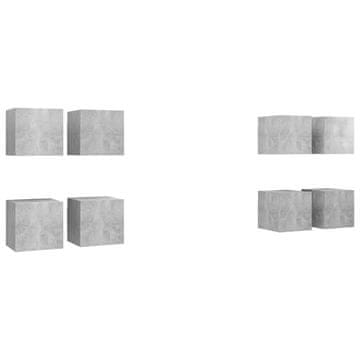 Vidaxl Stenske TV omarice 8 kosove 30,5x30x30 cm