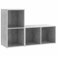 Vidaxl TV omarice 2 kosa betonsko sive 72x35x36,5 cm iverna plošča