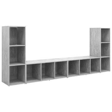 Vidaxl TV omarice 4 kosi 107x35x37 cm iverna plošča