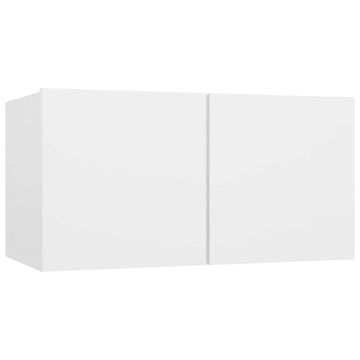Vidaxl Viseča TV omarica bela 60x30x30 cm