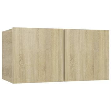 Vidaxl Viseča TV omarica sonoma hrast 60x30x30 cm