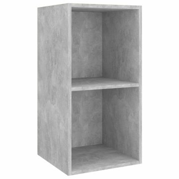 Vidaxl Stenska TV omarica betonsko siva 37x37x72 cm inženirski les
