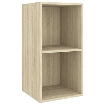 Vidaxl Stenska TV omarica sonoma hrast 37x37x72 cm inženirski les