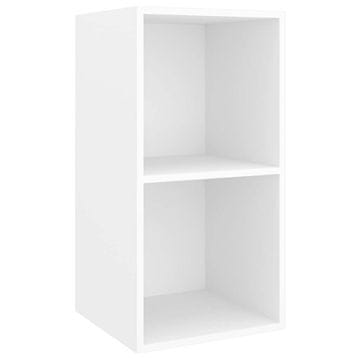 Vidaxl Stenska TV omarica bela 37x37x72 cm inženirski les
