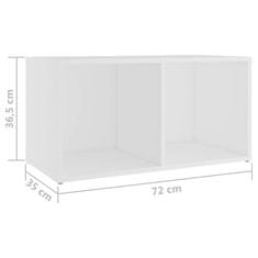 Vidaxl TV omarice 2 kosa bele 72x35x36,5 cm iverna plošča