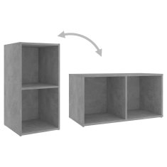 Vidaxl TV omarice 2 kosa betonsko sive 72x35x36,5 cm iverna plošča