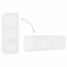 Vidaxl TV omarice 2 kosa bele 107x35x37 cm iverna plošča