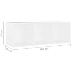 Vidaxl TV omarice 2 kosa bele 107x35x37 cm iverna plošča