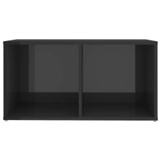 Vidaxl TV omarice 2 kosa visok sijaj sive 72x35x36,5 cm iverna plošča
