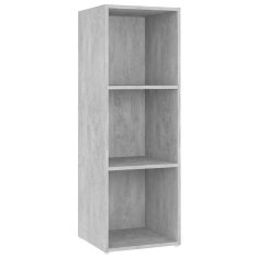 Vidaxl TV omarice 3 kosi betonsko sive 107x35x37 cm iverna plošča