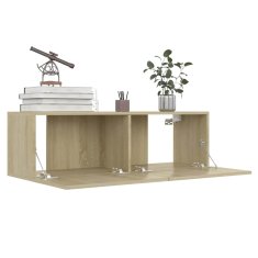 Vidaxl TV omarice 4 kosi sonoma hrast 100x30x30 cm iverna plošča