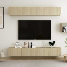 Vidaxl TV omarice 4 kosi sonoma hrast 100x30x30 cm iverna plošča