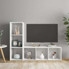 Vidaxl TV omarice 2 kosa bele 107x35x37 cm iverna plošča