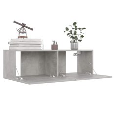 Vidaxl TV omarice 4 kosi betonsko sive 100x30x30 cm iverna plošča