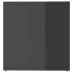 Vidaxl TV omarice 2 kosa visok sijaj sive 72x35x36,5 cm iverna plošča