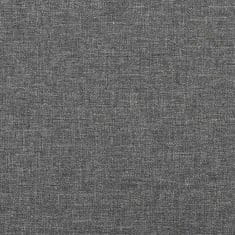 Vidaxl Stolček za noge svetlo siv 45x29,5x35 cm blago in umetno usnje