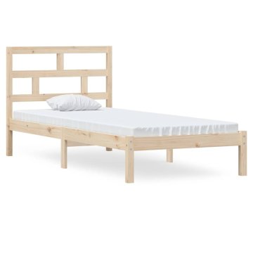 Vidaxl Posteljni okvir iz borovine 90x200 cm