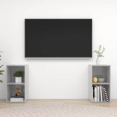 Vidaxl TV omarice 2 kosa betonsko sive 72x35x36,5 cm iverna plošča