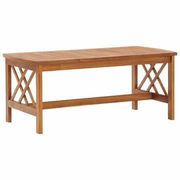 Vidaxl Klubska mizica 102x50x43 cm trden akacijev les