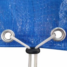 Vidaxl Pokrivalo za bazen PE pravokotno 2 kosa 90 g/m² 394x207 cm