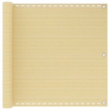 Vidaxl Balkonsko platno bež 90x300 cm HDPE