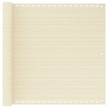 Vidaxl Balkonsko platno krem 90x300 cm HDPE