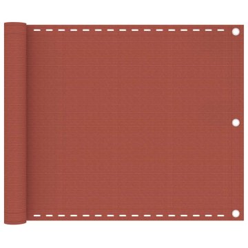 Vidaxl Balkonsko platno terakota 75x500 cm HDPE