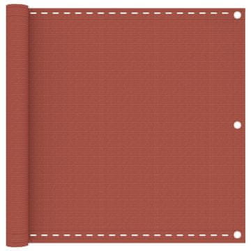 Vidaxl Balkonsko platno terakota 90x300 cm HDPE